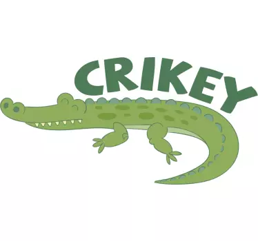 Steve Irwin Crikey Animal Wall Sticker - TenStickers