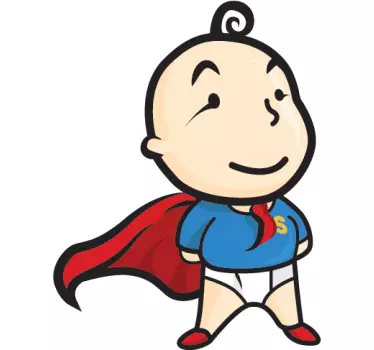 Super Toddler Kids Sticker - TenStickers