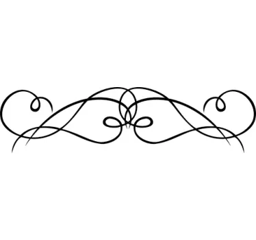 Symmetrical Wrought Iron Headboard Decal - TenStickers