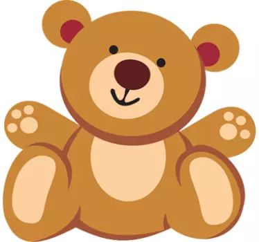 Teddy Bear Wall Sticker - TenStickers