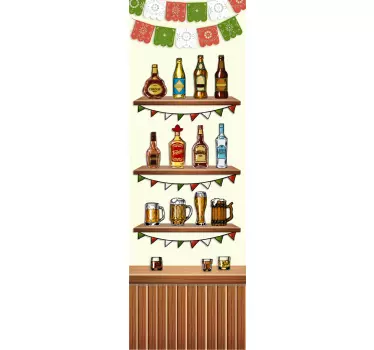 Tequila  fridge wrap decal - TenStickers