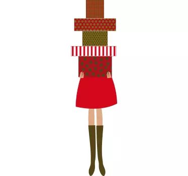The Gift Lady Wall Sticker - TenStickers