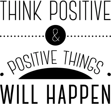 Think Positive Wall Sticker - TenStickers