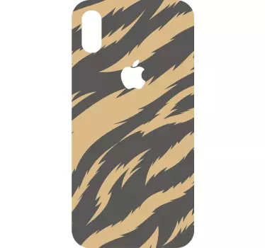 Tiger Texture iPhone Sticker - TenStickers