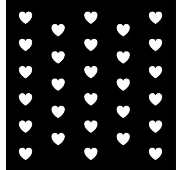 transparant hearts design  love sticker - TenStickers