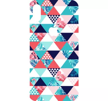 Tropical and flowers Abstract iPhone Sticker - TenStickers