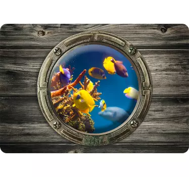 Tropical Fish Laptop Sticker - TenStickers
