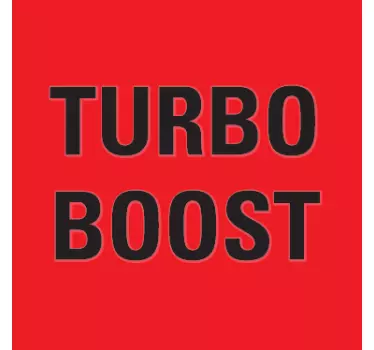 Turbo Boost Light Switch Decal - TenStickers