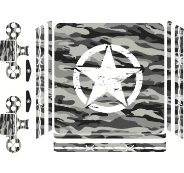 Urban Camouflage PS4 Skin Sticker - TenStickers