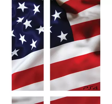 USA Flag PS4 Skin - TenStickers