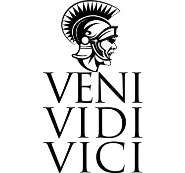 Veni Vidi Vici Decorative Sticker - TenStickers