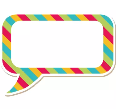 Vibrant dialogue balloon shop window sticker - TenStickers