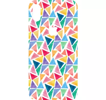 Vibrant Triangle Motif iPhone sticker - TenStickers