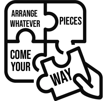 Virginia Woolf Arrangement Quote Sticker - TenStickers