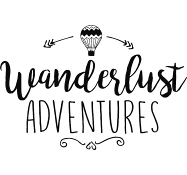Wanderlust Adventures Wall Sticker - TenStickers