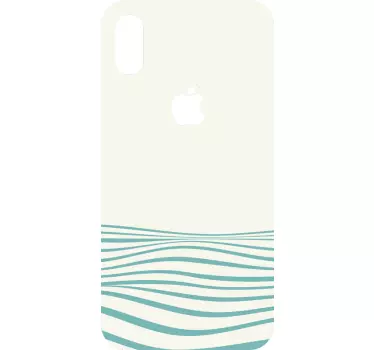 Waves Concept iPhone sticker - TenStickers