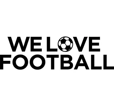 We Love Football Wall Sticker - TenStickers