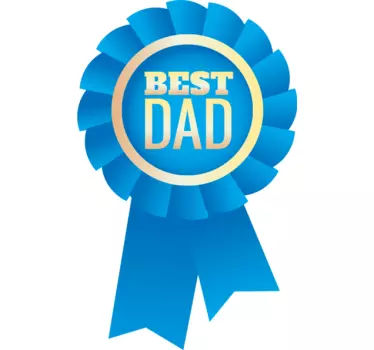 Wedding sticker best dad ribbon - TenStickers