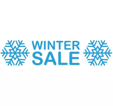 Winter sale window decal - TenStickers