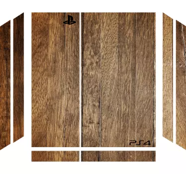Brown wooden texture ps4 skin - TenStickers
