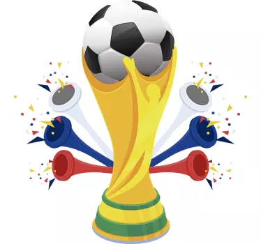 World Cup Football Wall Sticker - TenStickers
