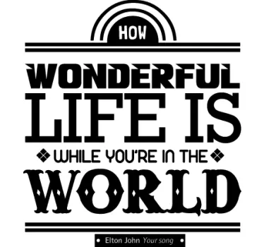 Your Song Wall Sticker - TenStickers