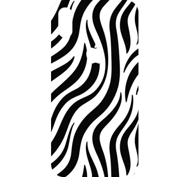 Zebra Texture iPhone Sticker - TenStickers