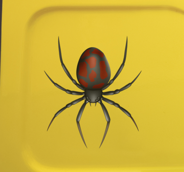 3D realistic spider car sticker - TenStickers