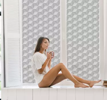 3D square window decal - TenStickers