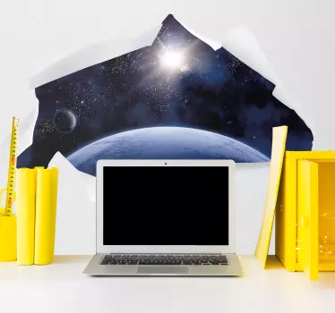 3D universe vinyl sticker floor tile - TenStickers