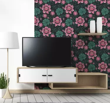 Floral vines furniture decal - TenStickers