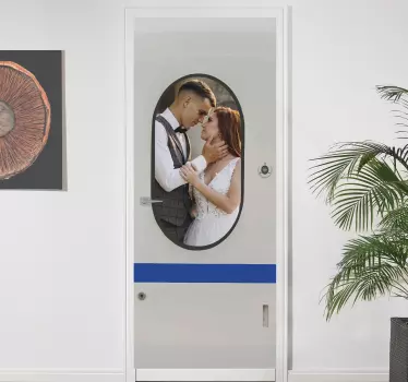 Metro doors glass door sticker - TenStickers