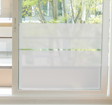 Translucent glass window sticker - TenStickers