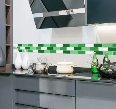 Green tile sticker - TenStickers