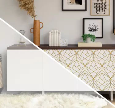 Geometric Furniture Sticker - TenStickers