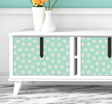 Daisy Flowers furniture sticker - TenStickers
