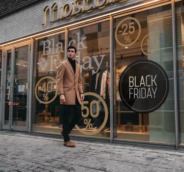 Black Friday Window Sticker - TenStickers