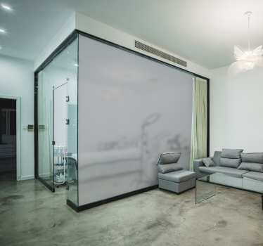 Translucent glass window sticker - TenStickers