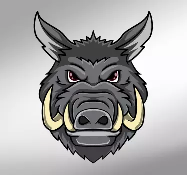 Wild Boar Wall Sticker - TenStickers
