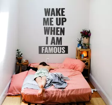 Stencil quote text decal - TenStickers