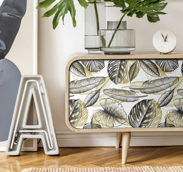 Elegant tropical plant furniture sticker - TenStickers