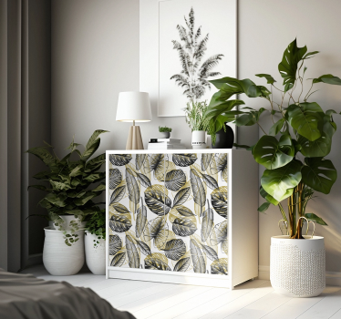 Elegant tropical plant furniture sticker - TenStickers