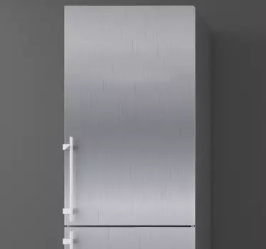 Vinyl Refrigerator Steel fridge sticker - TenStickers