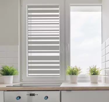 Translucent lines window decal - TenStickers