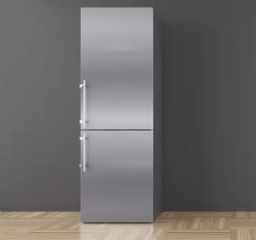 Vinyl Refrigerator Steel fridge sticker - TenStickers