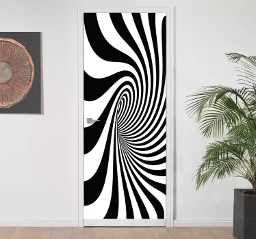 Black Hole glass door decal - TenStickers