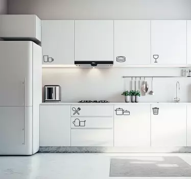 Kitchen Icons utensil  sticker - TenStickers