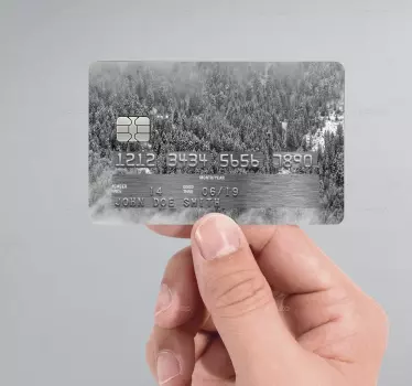 Forest from above credit card sticker - TenStickers