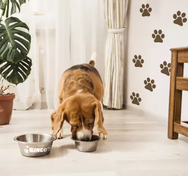 Paw Prints living room wall Sticker - TenStickers