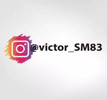 Personalized Instagram logo shop window sticke - TenStickers